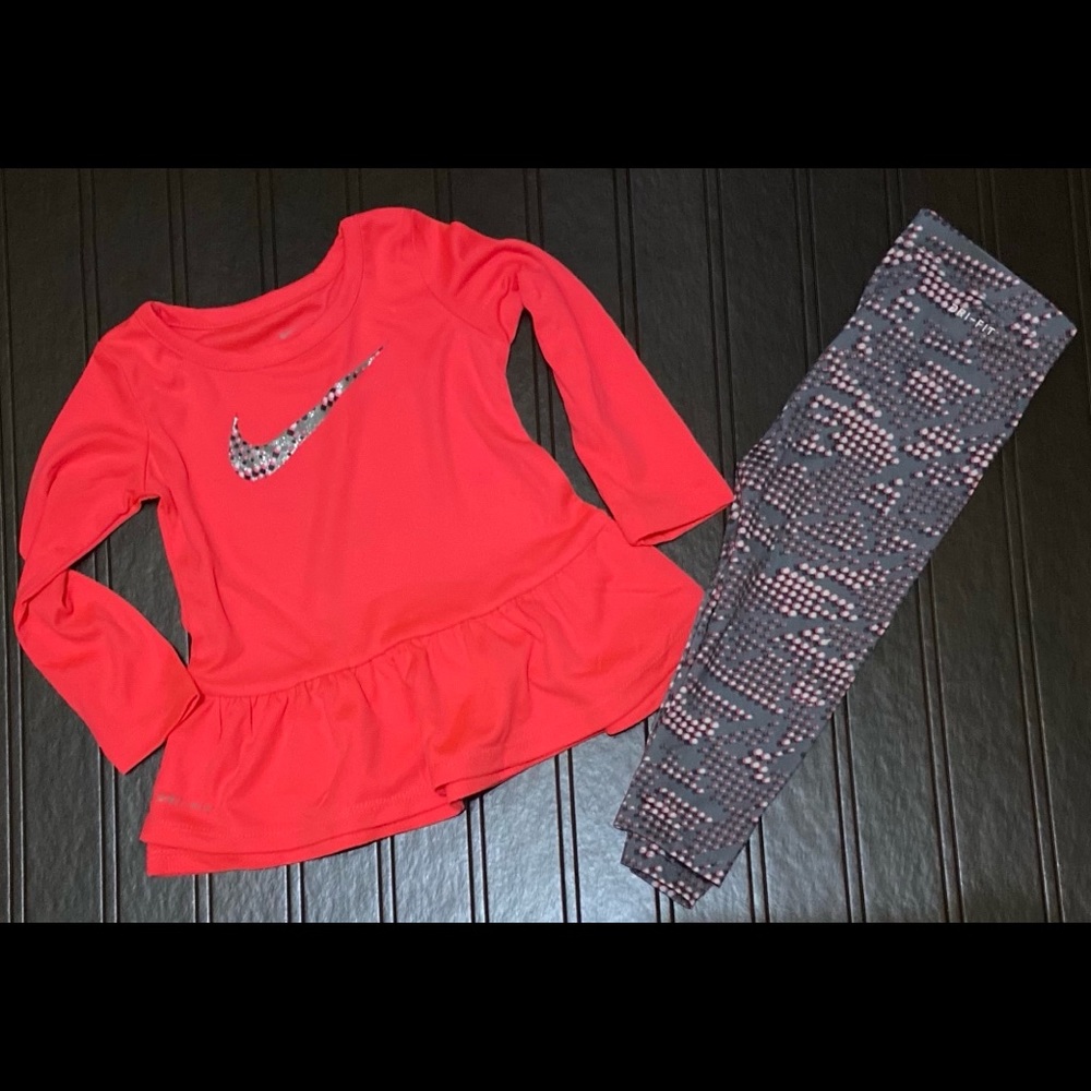 Little Girls Nike Long Sleeve Outfit